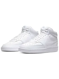 Nike Skórzane sneakersy "Court vision" w kolorze białym - Trampki damskie - miniaturka - grafika 1