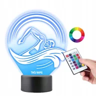 Lampy pozostałe - Lampka na Biurko Statuetka Pływanie Sport PLEXIDO - miniaturka - grafika 1