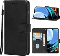 Etui i futerały do telefonów - Pokrowiec König Design kompatybilny z etui na telefon Xiaomi Redmi 9T ze skóry syntetycznej - czarny - miniaturka - grafika 1