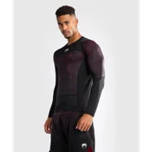 Kimona, stroje i obuwie - Venum Rashguard Długi Rękaw G-Fit Air Deep Black/Fire Red - miniaturka - grafika 1