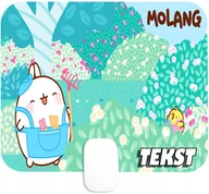 Podkładki pod mysz - PODKŁADKA POD MYSZKĘ Z NADRUKIEM KRÓLIK MOLANG WZORY-TEKST -20X24 - miniaturka - grafika 1