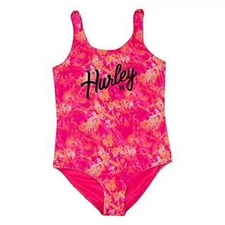 Stroje kąpielowe - Hurley Hrlg Shoulder Tie jednoczęściowy kostium kąpielowy, dla dziewcząt A96 XL 484434 - grafika 1
