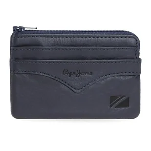 Pepe Jeans Kurtka Portfel Niebieski 11x7x1,5 cm Skóra by Joumma Bags, Niebieski, Talla única, portmonetka - Portfele - miniaturka - grafika 1