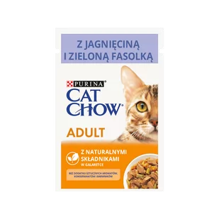 Purina Cat Chow Cat Chow Adult Jagnięcina i zielona fasolka 85g Saszetka 49564-uniw - Mokra karma dla kotów - miniaturka - grafika 1