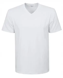 T-SHIRT Męski w SEREK Koszulka Bawełniana RICK BIAŁY 4XL Pako Jeans - Koszulki męskie - miniaturka - grafika 1