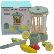 Zabawki AGD - Drewniany zestaw bledner wyciskarka do soków owoce drewniane do krojenia dla dzieci agd kuchnia - miniaturka - grafika 1