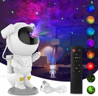 Lampy stojące - PROJEKTOR GWIAZD ASTRONAUTA Dla Dzieci Lampka Nocna Rzutnik Led Laserowy - miniaturka - grafika 1