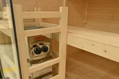 Sauny - Sauna fińska narożna TS2C Black z piecem - miniaturka - grafika 1
