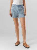 Spodenki damskie - Vero Moda Szorty dżinsowe "Zuri" w kolorze błękitnym - miniaturka - grafika 1