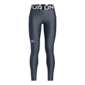 Legginsy - Dziewczęce legginsy treningowe Under Armour HG Legging - szare - miniaturka - grafika 1