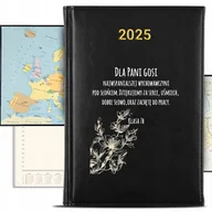 Kalendarze - KALENDARZ 2025 Rok Książkowy Czarny Planer Dla Wychowawczyni IMIĘ KREATOR - miniaturka - grafika 1