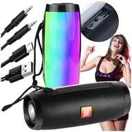 Głośniki przenośne - GŁOŚNIK Bluetooth BOOMBOX Mobilny USB RADIO LED MP3 Bezprzewodowy Przenośny - miniaturka - grafika 1