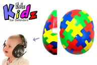 Zabezpieczenia dla dzieci - Wymienne nakładki na słuchawki ochronne, Edz Kidz - puzzle - miniaturka - grafika 1