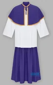 Szaty liturgiczne - Peleryna i spódnica ministrancka fioletowa - miniaturka - grafika 1