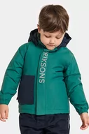 Kurtki i płaszcze dla dziewczynek - Didriksons kurtka zimowa dziecięca RIO KIDS JKT kolor zielony - miniaturka - grafika 1