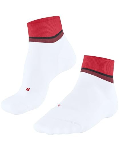FALKE Mężczyźni Skarpety do biegania RU4 Endurance Short M Sso bawełna materiał funkcyjny przeciw pęcherzom cienkie 1 Para, Biały White 2008, 46-48