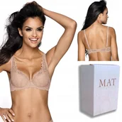 Biustonosze - ﻿Biustonosz usztywniany Mat Carmela 80H beż - miniaturka - grafika 1