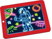 Zabawki kreatywne - Ikonka Ikonka Tablica Tablet Do Malowania Światłem Z Szablonami 777 - miniaturka - grafika 1