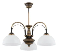 Lampy sufitowe - Opal żyrandol 3xE27 patyna O3393 W3 PAT - miniaturka - grafika 1