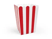 Dekoracje i nakrycia stołu na imprezę - PartyDeco Pudełko na popcorn 7x7x12,5cm 6 szt. POP12-007 - miniaturka - grafika 1