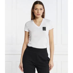 Armani Exchange T-shirt | Regular Fit - Koszulki i topy damskie - miniaturka - grafika 1