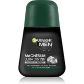 Dezodoranty i antyperspiranty męskie - Garnier Men Dezodorant roll-on Magnesium Ultra Dry 72h - Lasting Dry Protect 50ml - miniaturka - grafika 1