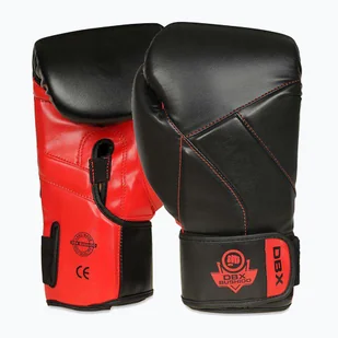 Rękawice bokserskie DBX BUSHIDO "Hammer - Red" Muay Thai czarne/czerwone  - Rękawice bokserskie - miniaturka - grafika 1