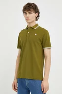Koszulki męskie - G-Star Raw polo męski kolor zielony gładki - miniaturka - grafika 1