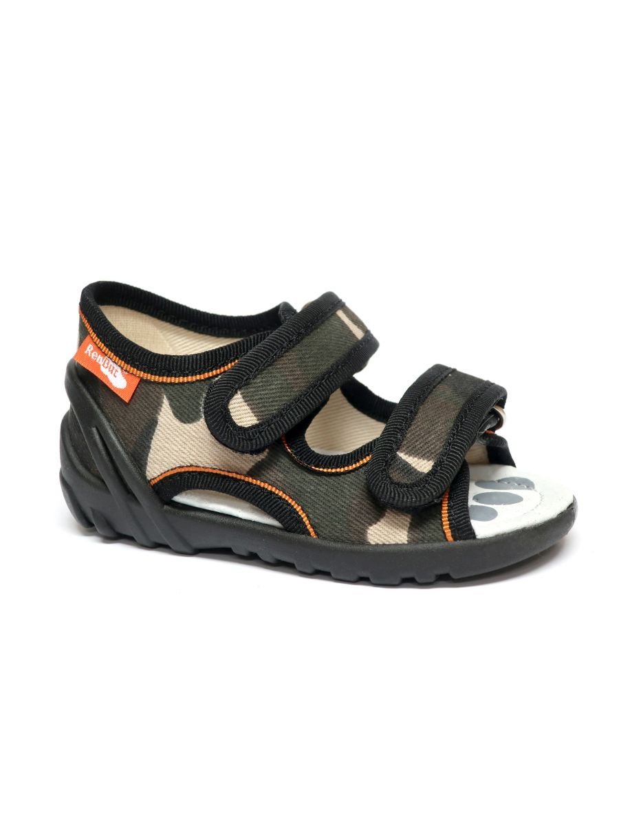 Chłopięcec kapcie na rzep, moro, Renbut r.20