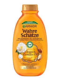 Garnier True Treasures Szampon Argan & Olejek Camelia 400ml - Szampony do włosów - miniaturka - grafika 1