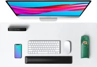 Podkładki pod mysz - DWUSTRONNA PODKŁADKA POD MYSZ NA BIURKO Z ECO SKÓRY ANTYPOŚLIZGOWA 80x40cm - miniaturka - grafika 1