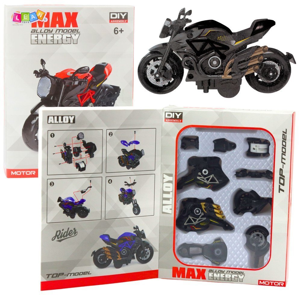 Motocykl do skręcania metalowy 1:14