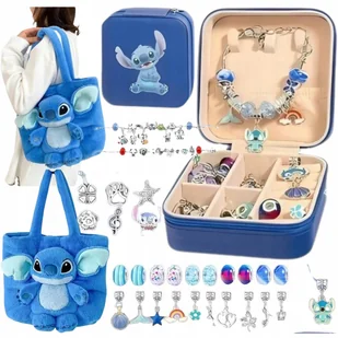 TOREBKA TOREBECZKA + ZESTAW DO ROBIENIA BRANSOLETEK BIŻUTERII STICH STITCH - Maskotki i pluszaki - miniaturka - grafika 1