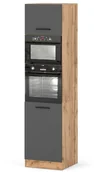 Szafki kuchenne - Szafka Kuchenna Słupek Modułowy Stojący Blande 60cm Wotan Szary Mat - miniaturka - grafika 1