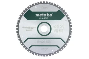 Metabo Akcesoria - Brzeszczot Multi Cut - Classic, 254x30 mm, Z60 628285000 - Tarcze do pił - miniaturka - grafika 1