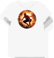 Koszulki i topy damskie - Koszulka damska biała z motywem czerwonej pajęczyny bohatera XXL - miniaturka - grafika 1