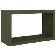 Wózki magazynowe - vidaXL Stojak na drewno opałowe, zielony, 100x40x60 cm, stalowy - miniaturka - grafika 1