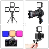 Lampy studyjne - Puluz Lampa studyjna  Puluz Lampa LED RGB do aparatu PU560B PU560B - miniaturka - grafika 1