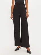 Spodnie damskie - Rinascimento Spodnie materiałowe 1000768842378 Czarny Regular Fit - miniaturka - grafika 1