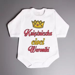 Księżniczka cioci (imię) - body niemowlęce - Body dla niemowląt - miniaturka - grafika 1