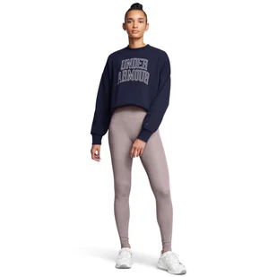 Damskie legginsy treningowe Under Armour Meridian Ultra High Rise - beżowe - UNDER ARMOUR - Spodnie sportowe damskie - miniaturka - grafika 1