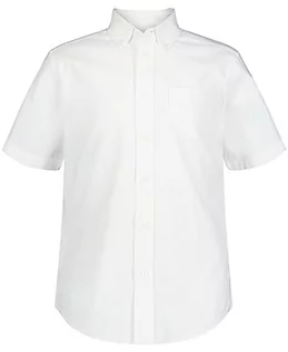 Koszule męskie - IZOD Uniform Young męska koszula z krótkim rękawem Oxford - grafika 1