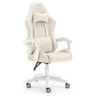 Fotele gamingowe - Fotel HELL'S CHAIR HC-1000 Beżowy - miniaturka - grafika 1