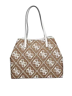 Guess Damska torba Vikky Large Tote Bag, rozmiar uniwersalny, Logo Latte/białe, jeden rozmiar - Torebki damskie - miniaturka - grafika 1