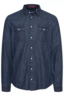 Blend Koszula męska, 200292/Denim Dark Blue, L - Koszule męskie - miniaturka - grafika 1