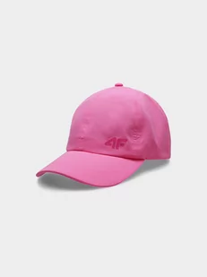 4F, Czapka z daszkiem Snapback dziewczęca, 4FJSS23ACABF103-54S, Różowy - Czapki damskie - miniaturka - grafika 1