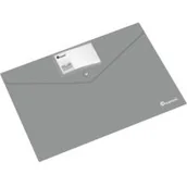 Szkolne artykuły papiernicze - Titanum Teczka kopertowa A4 z wizytówką szara - miniaturka - grafika 1