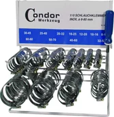Inne mocowania - Condor Werkzeug Opaski zaciskowe  8-80 mm, 110 szt. C.9300 - miniaturka - grafika 1