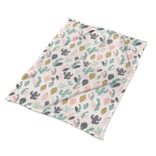 Kocyk pled na fotel dla dziecka Kolorowe kaktusy, Fabricsy - Koce - miniaturka - grafika 1