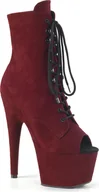 Botki damskie - Botki damskie ADORE-1021FS marki Pleaser, ciemnoczerwone , EU 41, US 11 - miniaturka - grafika 1
